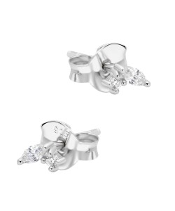 Shining CZ Silver Stud Earring STS-6720